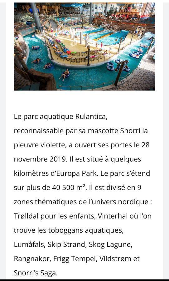 Boofzheim Location Mh Situee A 15 Mn D Europa Park Et Rulantika 아파트 외부 사진